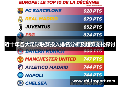 近十年各大足球联赛投入排名分析及趋势变化探讨